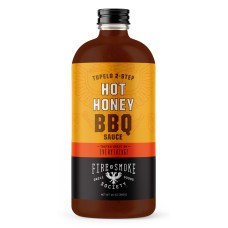 FIRE AND SMOKE: Tupelo 2 Step Hot Honey Bbq Sauce, 16 oz