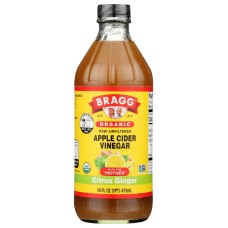 BRAGG: Organic Citrus Ginger Apple Cider Vinegar, 16 oz