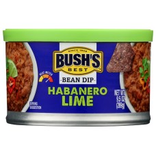 BUSHS BEST: Habanero Lime Bean Dip, 9.5 oz
