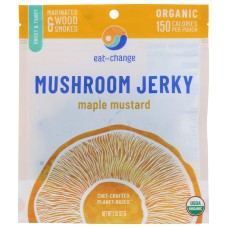 EAT THE CHANGE: Organic Maple Mustard Mushroom Jerky, 2 oz