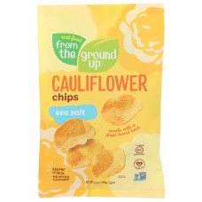 FROM THE GROUND UP: Cauliflower Chips Sea Salt, 3.5 oz