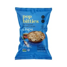 POP BITTIES: Maple & Sea Salt Chips, 4.5 oz