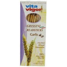 VITA VIGOR: Grissini Garlic Breadsticks, 4.4 oz