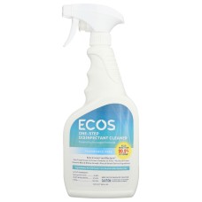 ECOS: Fragrance Free One Step Disinfectant Cleaner,  24 oz