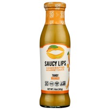 SAUCY LIPS: Tangy Mango Handcrafted Gourmet Sauce, 10 oz