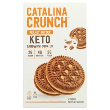 CATALINA SNACKS: Peanut Butter Keto Sandwich Cookies, 6.8 oz