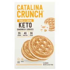 CATALINA SNACKS: Vanilla Creme Keto Sandwich Cookies, 6.8 oz