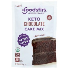 FOODSTIRS: Organic Keto Chocolate Cake Mix, 8.99 oz