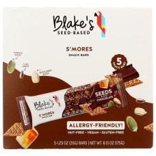 BLAKES SEED BASED: Smores Snack Bars 5Ct, 6.15 oz