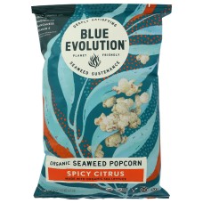 BLUE EVOLUTION: Organic Seaweed Popcorn Spicy Citrus, 3.5 oz
