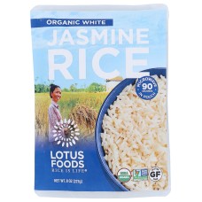 LOTUS FOODS: Rice Jasmine White Org, 8 oz