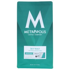 METROPOLIS COFFEE: Skyway Blend Medium Roast Whole Bean Coffee, 10.5 oz