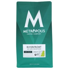 METROPOLIS COFFEE: Riverfront Blend Dark Roast Whole Bean Coffee, 10.5 oz