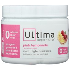 ULTIMA REPLENISHER: Pink Lemonade Electrolyte Drink Mix, 3.2 oz