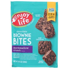 ENJOY LIFE: Chocolate Brownie Bites Marshmallow Crunch, 4.76 oz