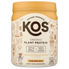 KOS: Organic Plant Protein Chocolate Peanut Butter, 13.75 OZ