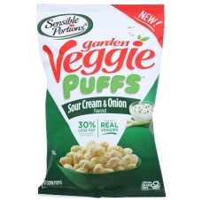 SENSIBLE PORTIONS: Garden Veggie Puffs Sour Cream And Onion, 3 oz