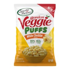 SENSIBLE PORTIONS: Garden Veggie Puffs White Cheddar, 3.75 oz