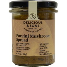 DELICIOUS & SONS: Porcini Mushroom Spread, 6.35 oz