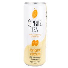 SPRITZ TEA: Bright Citrus With Strawberry And Raspberry Sparkling Pu Erh Tea, 12 fo
