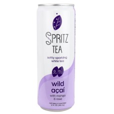 SPRITZ TEA: Wild Acai With Mango And Rose Sparkling White Tea, 12 fo