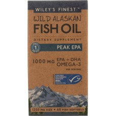 WILEYS FINEST: Peak EPA Wild Alaskan Fish Oil, 60 sg