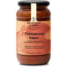 DELICIOUS AND SONS: Puttanesca Sauce, 18.7 oz