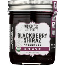 FOOD FOR THOUGHT: Organic Blackberry Shiraz Preserves, 9 oz