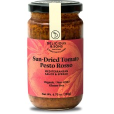 DELICIOUS AND SONS: Sun Dried Tomato Pesto Rosso, 6.7 oz