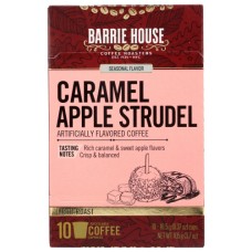 BARRIE HOUSE: Caramel Apple Strudel Coffee 10 Single Serve Capsules, 3.7 oz