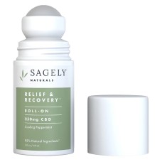 SAGELY NATURALS: Relief And Recovery 250Mg Cbd Cooling Peppermint Roll On, 2 oz