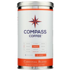COMPASS COFFEE: Cardinal Blend Ground Coffee, 12 oz