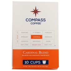 COMPASS COFFEE: Cardinal Coffee Blend K-Cups, 3.9 oz