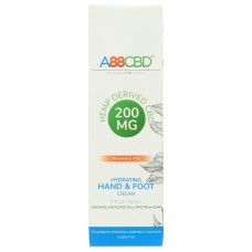 A88CBD: Hydrating CBD Hand & Foot Cream 200 Mg, 2 fo