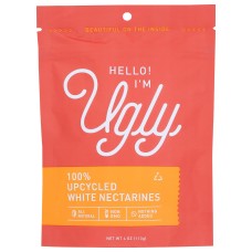 HELLO IM UGLY: Upcycled White Nectarines, 4 oz