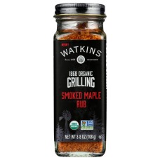 WATKINS: 1868 Organic Grilling Smoked Maple Rub, 3.8 oz