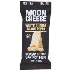 MOON CHEESE: White Chedda Black Peppa, 1 oz