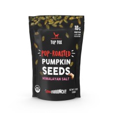 TOP FOX: Pop Roasted Pumpkin Seeds Himalayan Salt, 3.5 oz