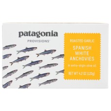 PATAGONIA PROVISIONS: Roasted Garlic Spanish White Anchovies, 4.2 oz