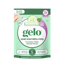 GELO: Hand Soap Refill Pods Cucumber Melon Jasmine Flower, 4.7 oz