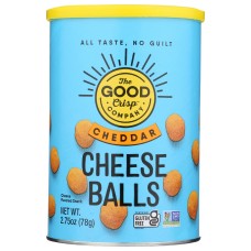 THE GOOD CRISP COMPANY: Cheese Balls Cheddar, 2.75 oz