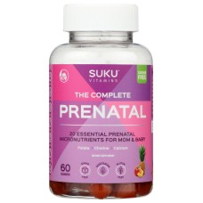 SUKU VITAMINS: The Complete Prenatal Gummies, 60 pc