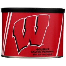 VIRGINIA PEANUT: University of Wisconsin Gourmet Salted Peanuts, 10 oz