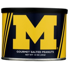 VIRGINIA PEANUT: University of Michigan Gourmet Salted Peanuts, 10 oz