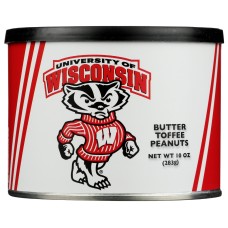 VIRGINIA PEANUT: University of Wisconsin Butter Toffee Peanuts, 10 oz
