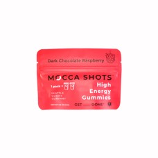 SEATTLE GUMMY COMPANY: Mocca Shots High Energy Gummies Dark Chocolate Raspberry 2Pk, 1 oz