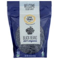 1000 SPRINGS MILL: Black Beans, 16 oz