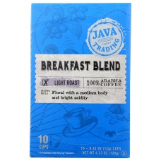 JAVA TRADING: Breakfast Blend Single Serve Coffee, 10 pk