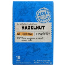JAVA TRADING: Hazelnut Single Serve Coffee, 10 pk