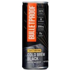 BULLETPROOF: Lightly Sweetened Cold Brew Black Coffee, 8 fo
